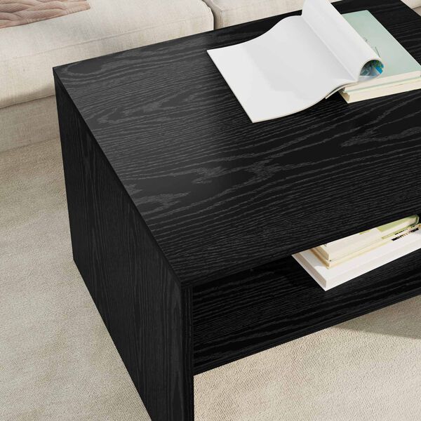 vidaXL Coffee Table Black Oak 60 x 50 x 40 cm Engineered Wood