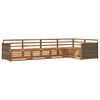 vidaXL Outdoor Sofa Set 5 pcs Natural Solid Acacia Wood