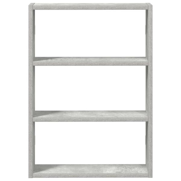vidaXL Wall Shelf Concrete Grey 43x9x60 cm Engineered Wood