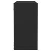 vidaXL Wall Cube Shelves 6 pcs Black 30x15x30 cm