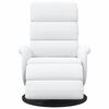 vidaXL Recliner Chair with Footrest White 98 x 71 x 106 cm PU