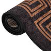 vidaXL Rug Washable 80x300 cm Black and Gold