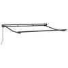 vidaXL Manual Awning Frame Adjustable Anthracite 2.5 x 2 m Steel