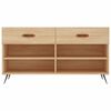 vidaXL Shoe Bench Sonoma Oak 102x35x55 cm Engineered Wood