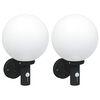 vidaXL Outdoor Wall Light 2 pcs Black 28 x 25 x 38 cm
