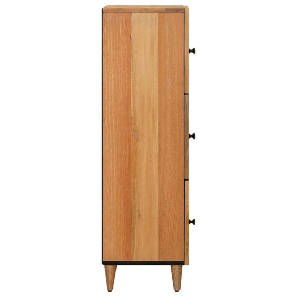 vidaXL Highboard with Door Natural 40 x 33 x 110 cm Solid Mango Wood
