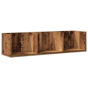 vidaXL CD Wall Shelf Old Wood 75x18x18 cm Engineered Wood