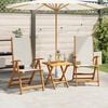 vidaXL Folding Garden Chairs 2 pcs Solid Wood Acacia and Textilene