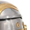 vidaXL Roman Soldier Helmet Antique Replica LARP Silver Steel