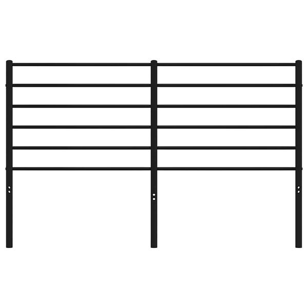 vidaXL Metal Headboard Black 135 cm