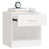 vidaXL Nightstand 2 pcs with Drawer White