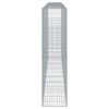 vidaXL Gabion Basket with Cover 500x50x200 cm Galvanised Iron