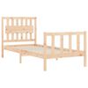 vidaXL Bed Frame without Mattress Single Solid Wood Pine
