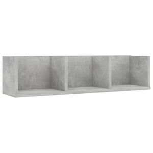 vidaXL Wall Shelf | Concrete grey | Engineered wood | Medium | Wall mounting