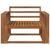 vidaXL Outdoor Middle Sofa Solid Acacia Wood Natural