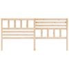 vidaXL Bed Headboard 186x4x100 cm Solid Wood Pine