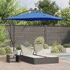 vidaXL Cantilever Banana Parasol Blue 249 x 249 x 250 cm