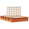 vidaXL Bed Frame Wax Brown 140 x 190 cm Solid Pine Wood