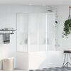 Shower Bath Screen Wall L Shape 70 x 120 x 137 cm 4 Panels Foldable
