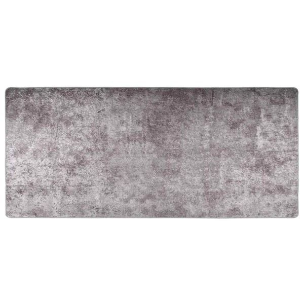 vidaXL Rug Washable 80x300 cm Grey