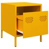 vidaXL Bedside Cabinet&nbsp;Mustard Yellow 35x39x43.5 cm Steel