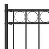 vidaXL Garden Fence Assen Steel 1.7x1.2 m Black