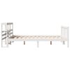 vidaXL Bed Frame without Mattress White 120x200 cm Solid Wood Pine