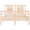 vidaXL Bed Frame without Mattress Small Double Solid Wood