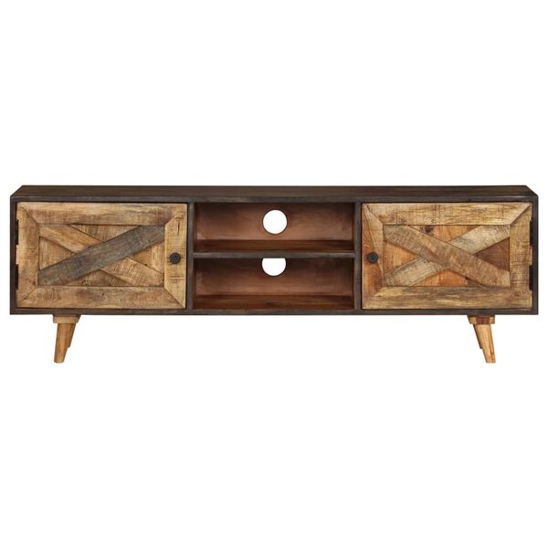 vidaXL TV Cabinet Solid Mango Wood 140x30x45 cm