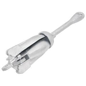 vidaXL Folding Anchor Silver 8 kg Hot Dip Galvanized Cast Iron