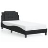 vidaXL Bed Frame without Mattress "Zadar" Black 90x200 cm Faux Leather