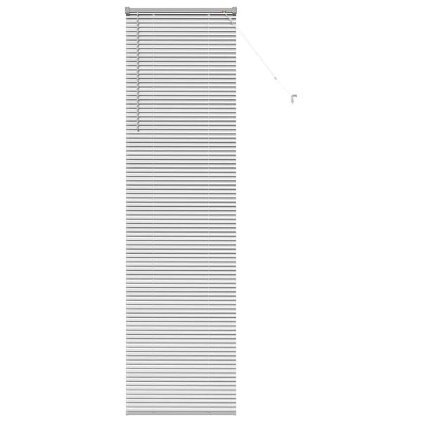 vidaXL Venetian Blinds Height Adjustable Silver 220 x 65 cm Aluminium