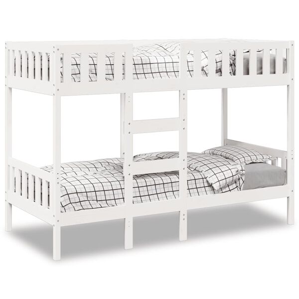 vidaXL Bunk Bed White 90x190 cm Solid Wood Pine