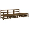 vidaXL 4 Piece Garden Lounge Set Honey Brown Solid Wood Pine