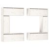 vidaXL TV Cabinets 6 pcs White Solid Wood Pine