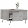 vidaXL Coffee Table Grey Sonoma 55x55x36.5 cm Engineered Wood
