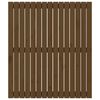 vidaXL Wall Headboard Honey Brown 95.5x3x110 cm Solid Wood Pine