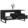 vidaXL Coffee Table Black 90x49x45 cm Engineered Wood