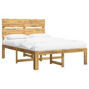vidaXL Double Bed Frame with Headboard ROSTOCK White 120 x 200 cm