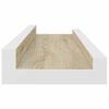 vidaXL Wall Shelves 2 pcs White and Sonoma Oak 40x9x3 cm