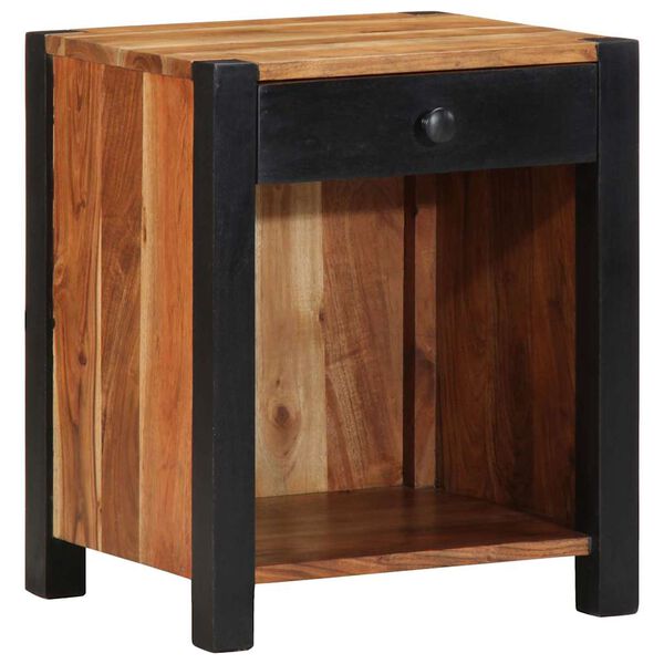 vidaXL Bedside Cabinet 2 pcs Brown 40 x 35 x 50 cm Solid Acacia Wood
