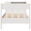 vidaXL Bookcase Bed without Mattress White 100x200cm Solid Wood Pine
