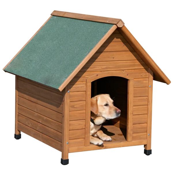 Kerbl Dog House 100x88x99 cm Brown and Green 82395