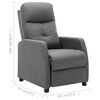 vidaXL Recliner Chair Light Grey Fabric