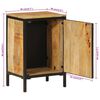 vidaXL Bathroom Cabinet 40x30x60 cm Solid Wood Mango and Iron