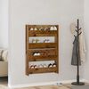 vidaXL Shoe Cabinet 2 pcs Old wood 80 x 18 x 60 cm Engineered Wood