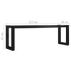 vidaXL Bench Leg O Frame 125x36x42 cm