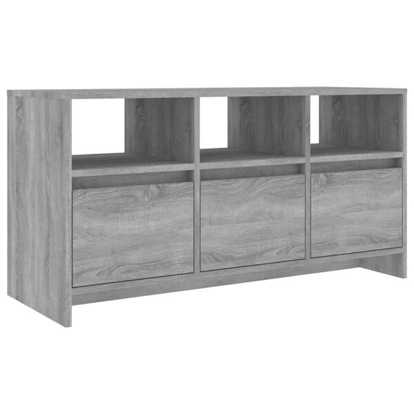 vidaXL TV Cabinet Grey Sonoma 102x37.5x52.5 cm Engineered Wood