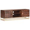 vidaXL TV Cabinet 124x29x45 cm Solid Mango Wood