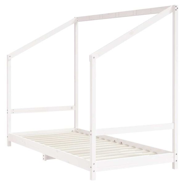 vidaXL Kids Bed Frame White 90x190 cm Solid Wood Pine